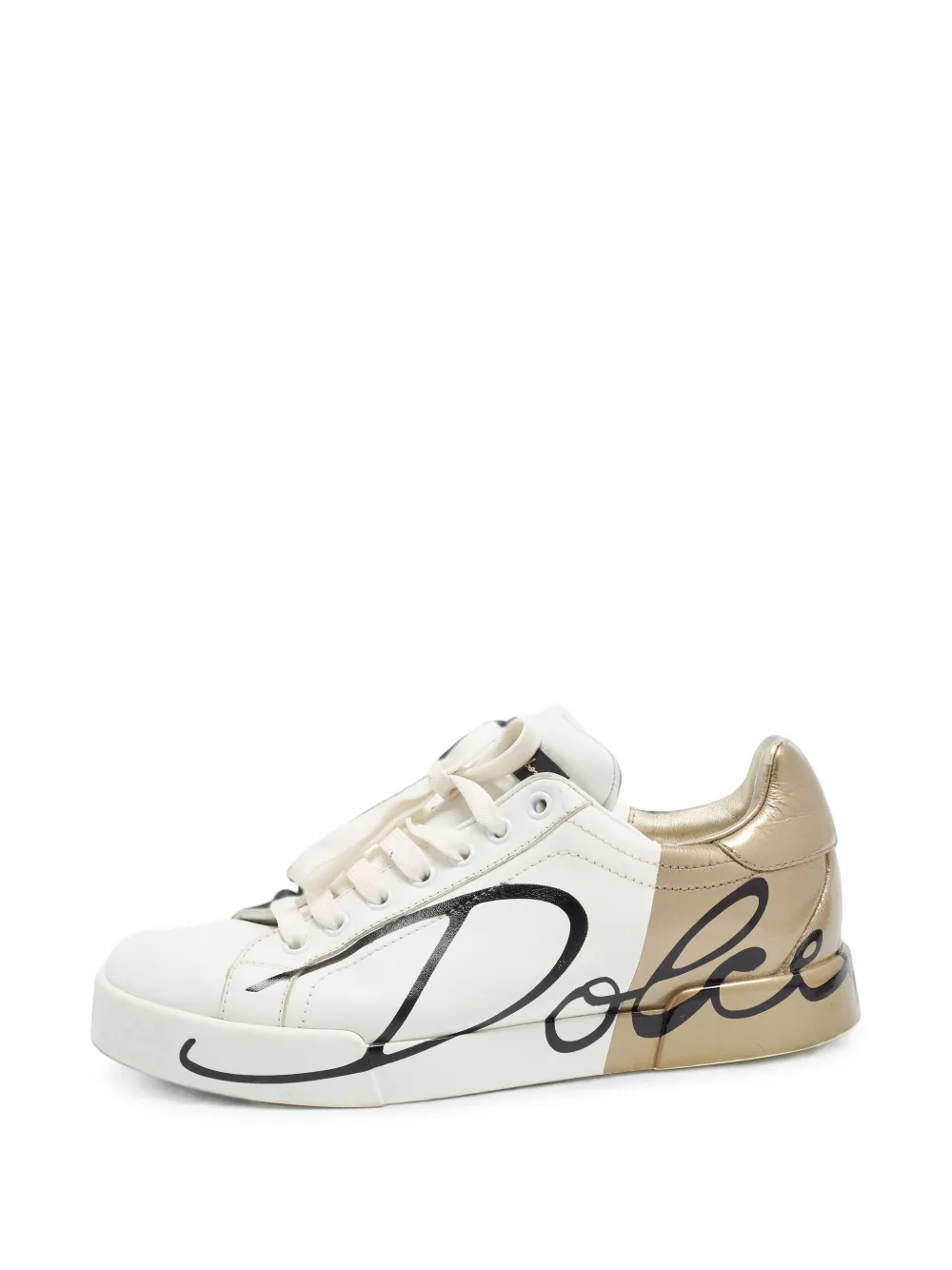 Dolce & Gabbana Pre-Owned baskets Portofino à imprimé graphique - Blanc Dolce & Gabbana Pre-Owned baskets Portofino à imprimé graphique - Blanc