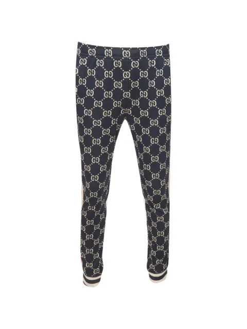 Gucci Pre-Owned monogram jacquard knit track pants