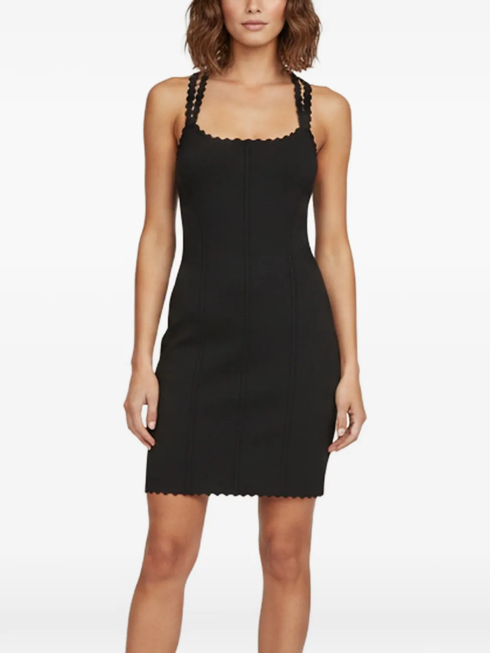 Victoria Beckham VB Body rib-knit mini dress - Nero