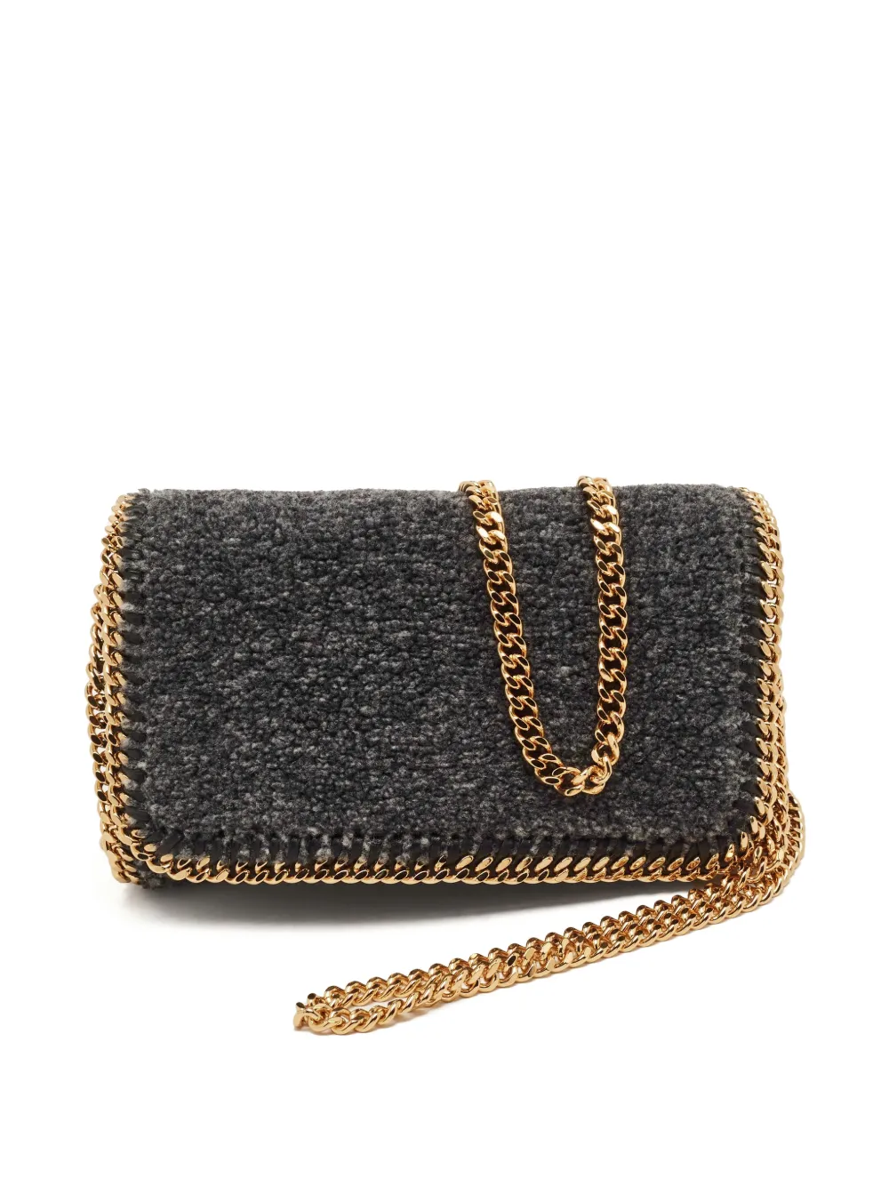 Stella McCartney Pre-Owned Falabella Schultertasche aus Shearling - Grau