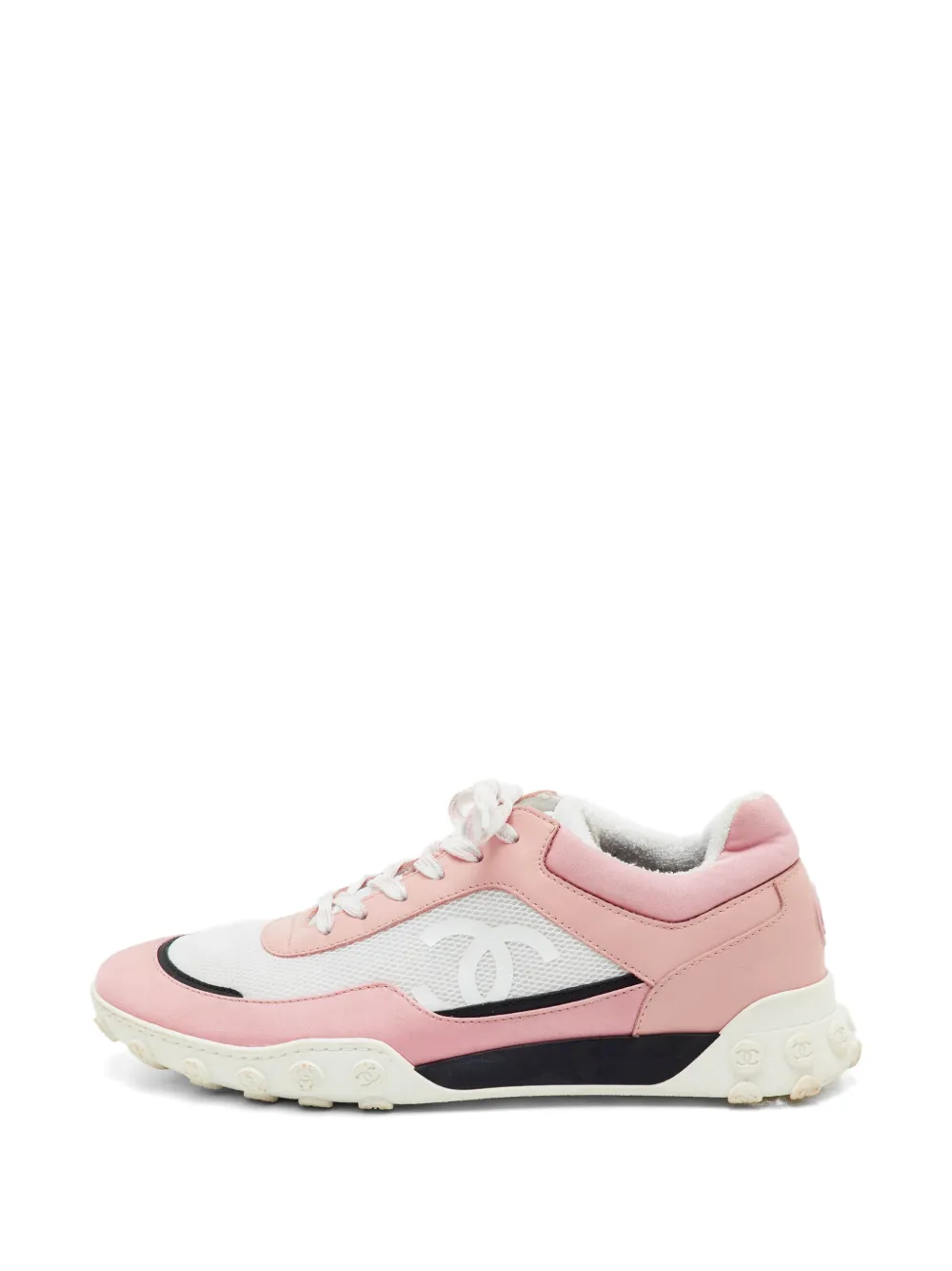 CHANEL Pre-Owned CC mesh sneakers - Rosa