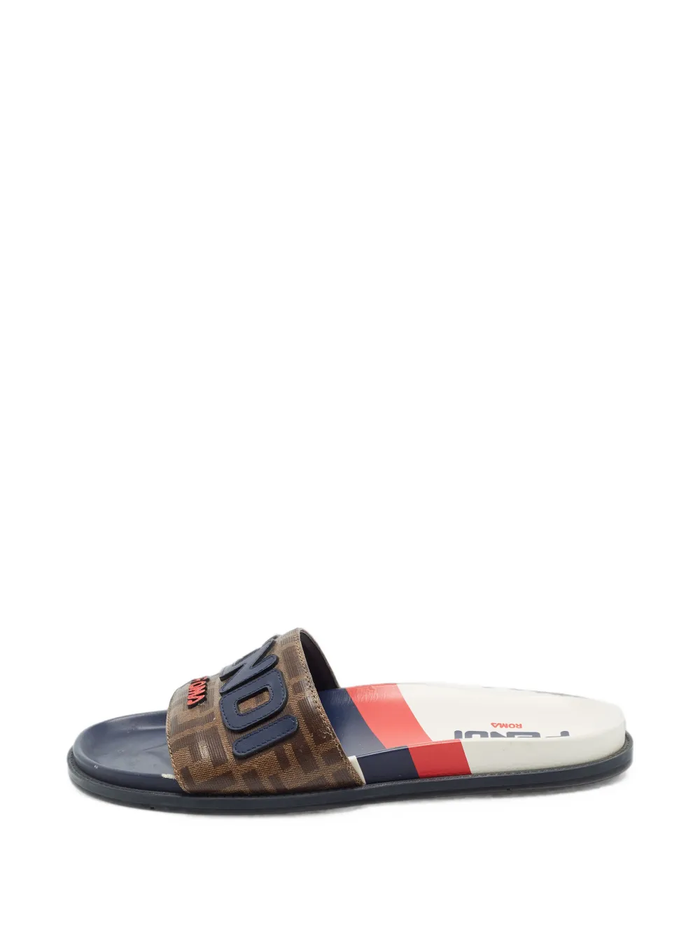 Fendi Pre-Owned x Fila Mania Sandalen mit FF - Braun