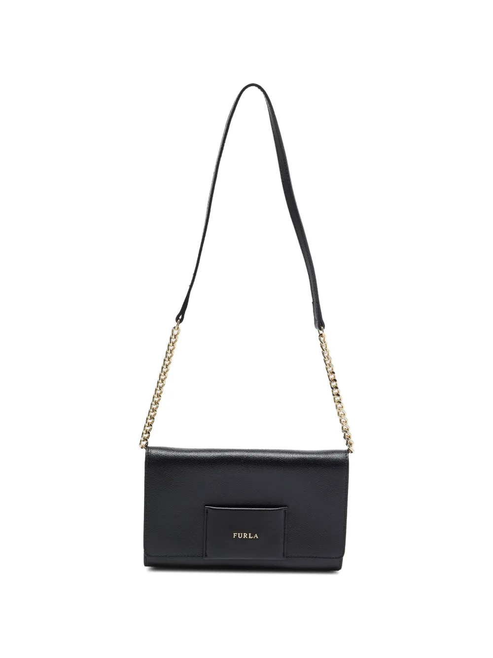 Furla logo-print shoulder bag - Nero