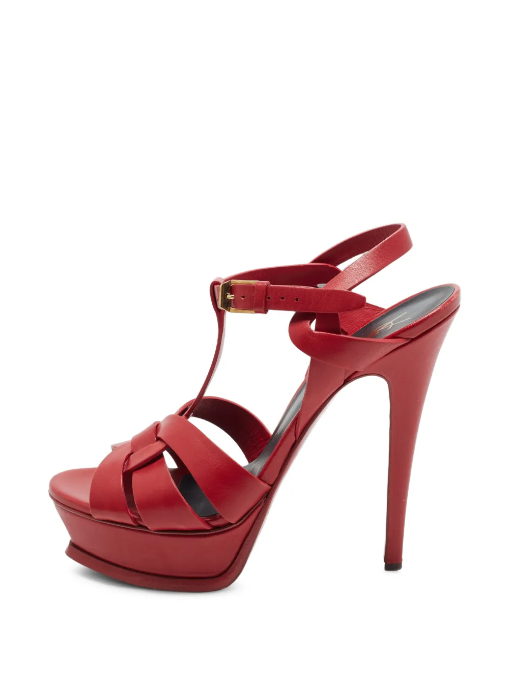 Saint Laurent Pre-Owned sandales Tribute à plateforme - Rouge Saint Laurent Pre-Owned sandales Tribute à plateforme - Rouge