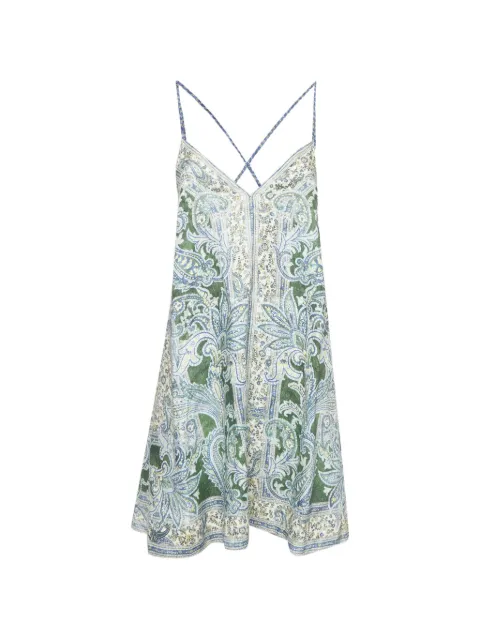 ZIMMERMANN Ottie Swing paisley-print flared mini dress