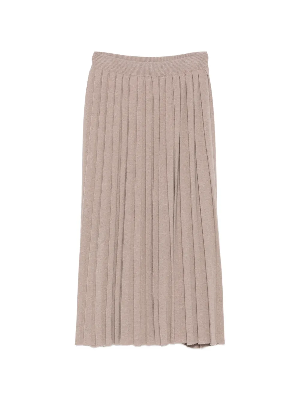 Fabiana Filippi pleated knitted midi skirt - Toni neutri