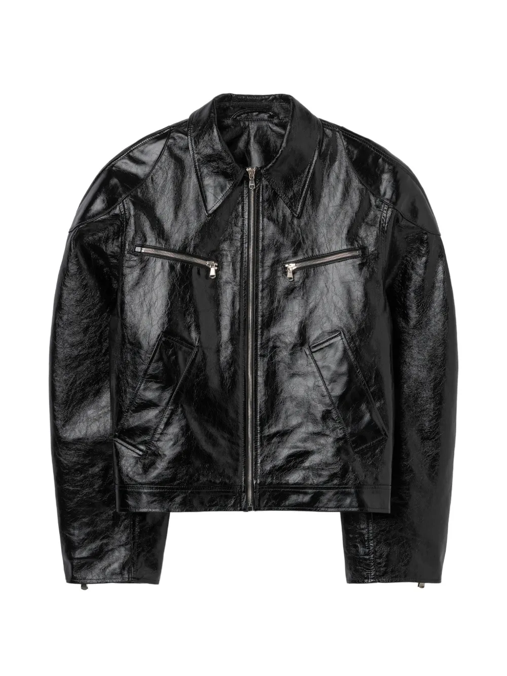 Séfr zip-up leather jacket