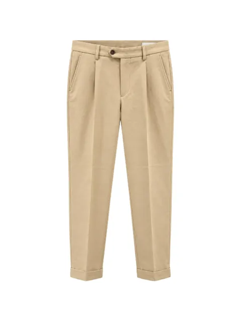 DEVORE pleated turn-up trousers