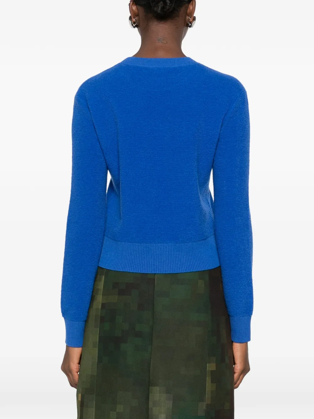 LOEWE logo-embroidered sweater Blauw