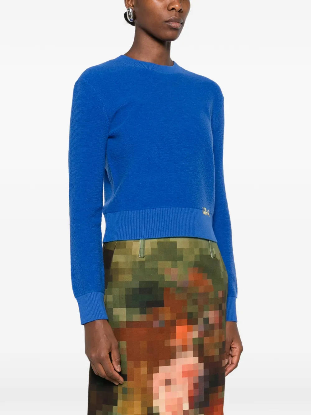 LOEWE logo-embroidered sweater Blauw