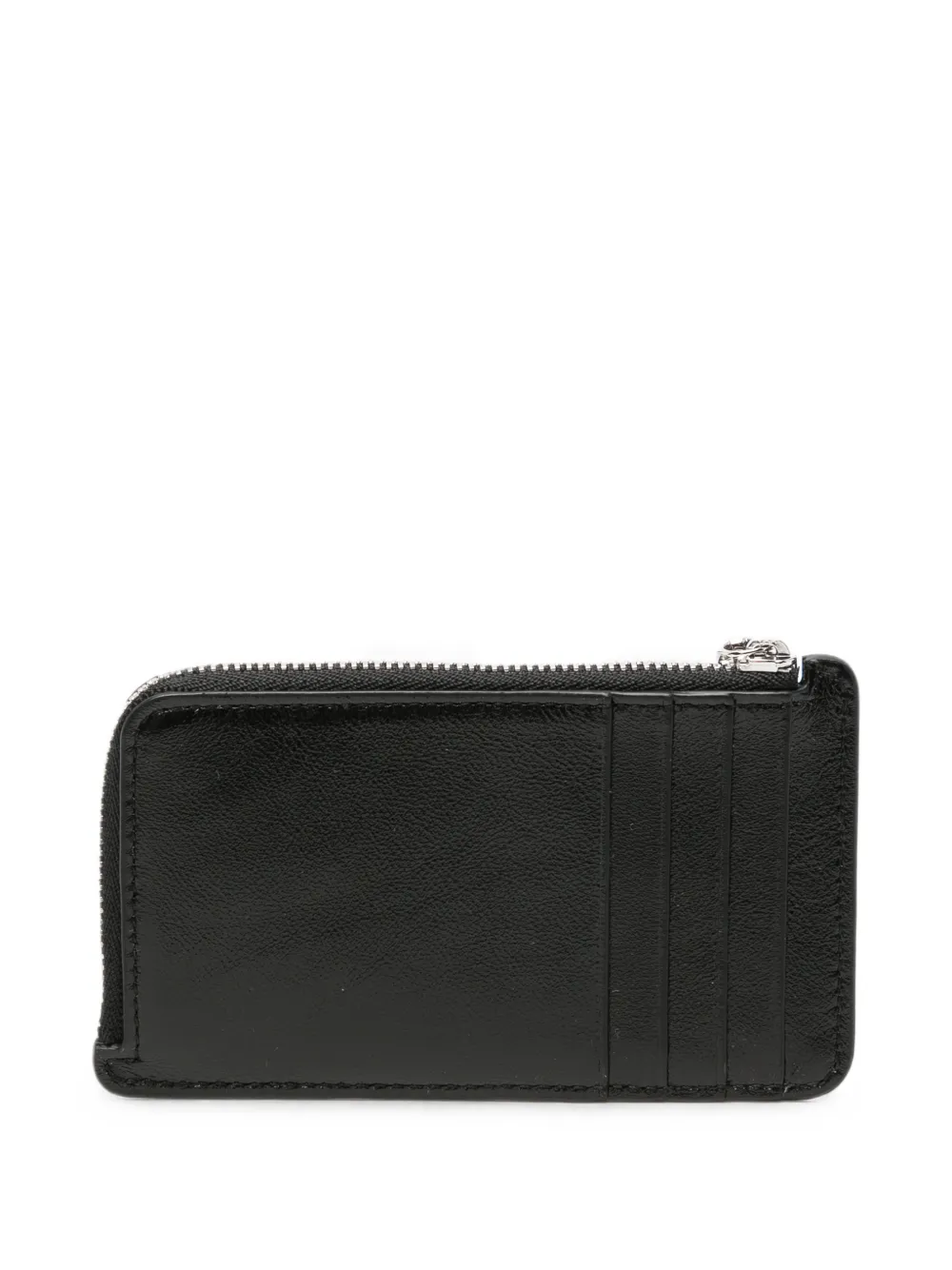 LOEWE Pasjeshouder met logo-print en rits Zwart