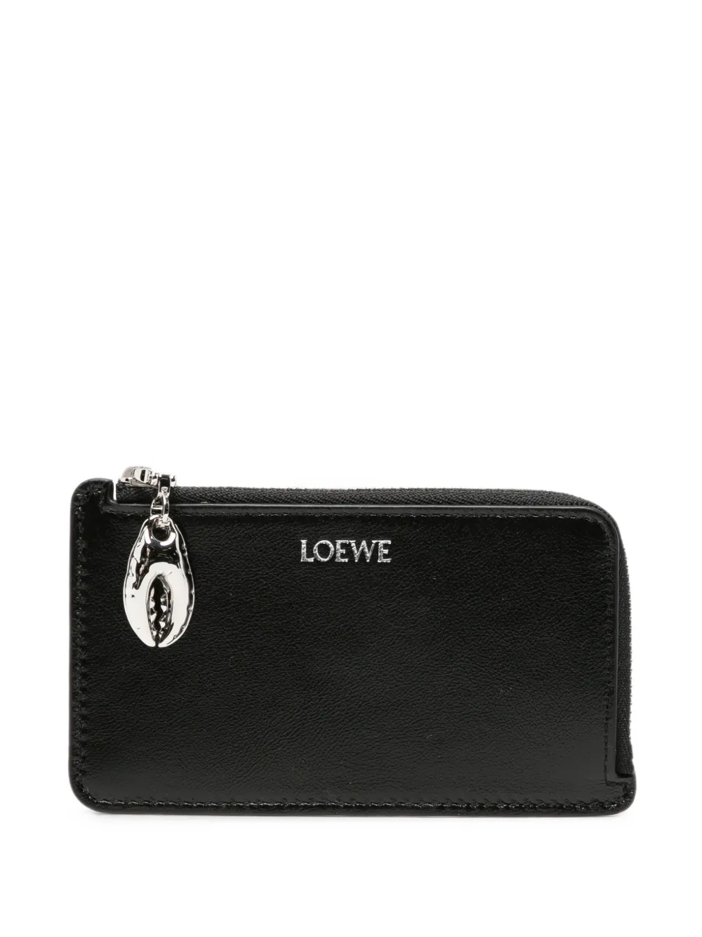 LOEWE Kartenetui mit Logo-Print - Schwarz