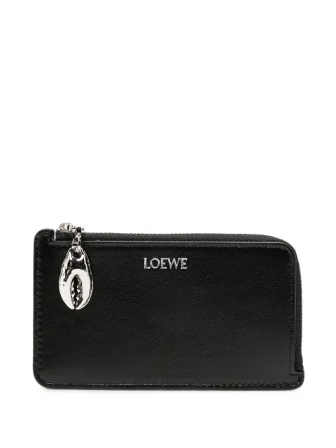 LOEWE logo-print zip-around cardholder