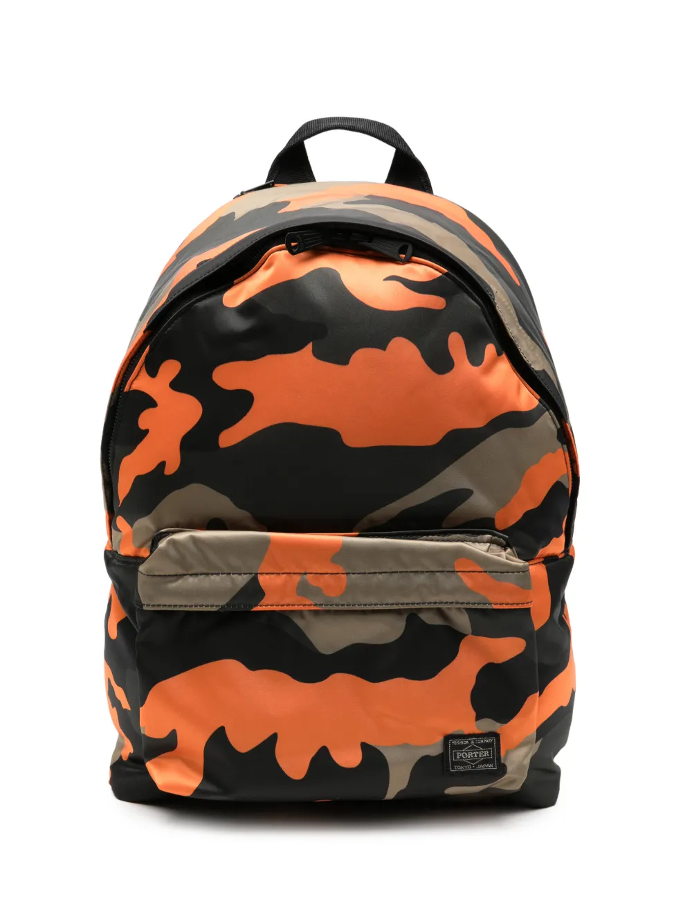 Porter camouflage-pattern backpack - Arancione