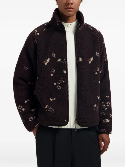 OLAF fleece-texture patterned jacket