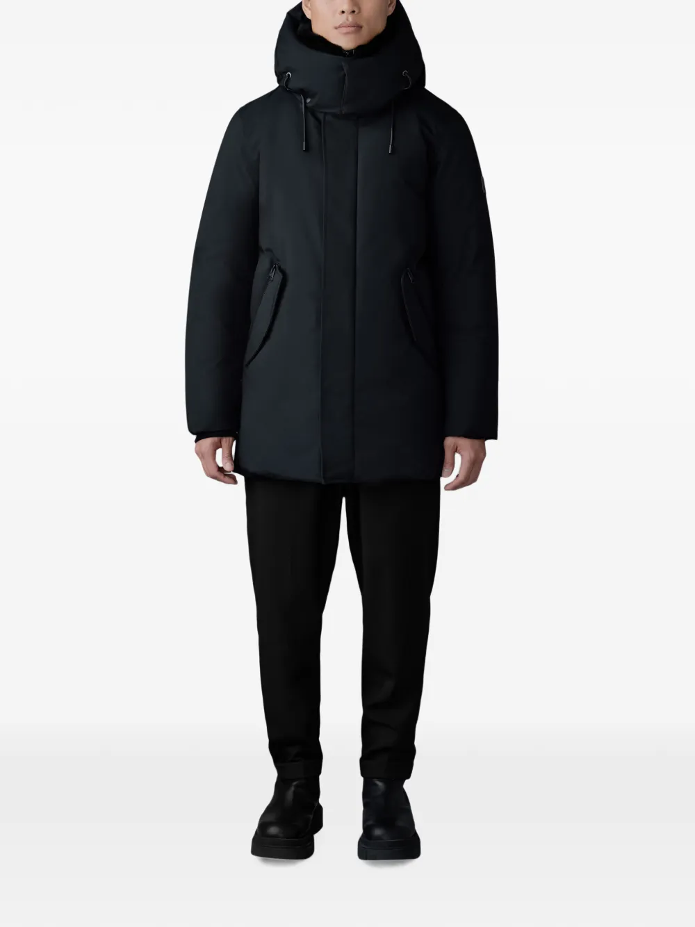 Mackage Sullivan-Z gewatteerde jas met capuchon Zwart