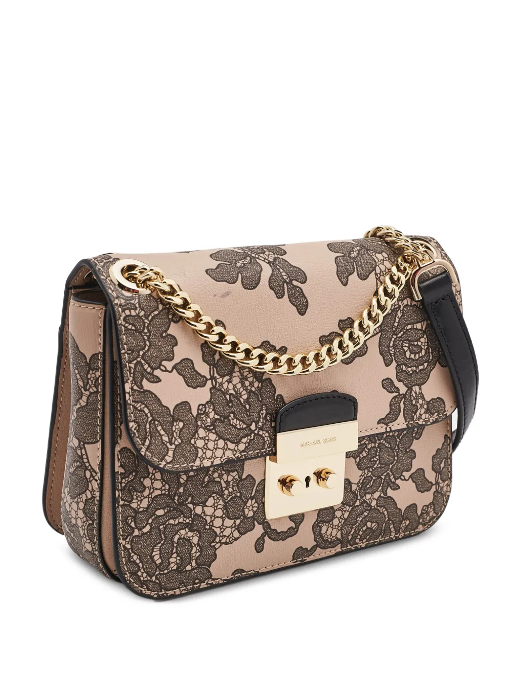 Michael Kors Vintage medium Sloan lace-print shoulder bag - Toni neutri