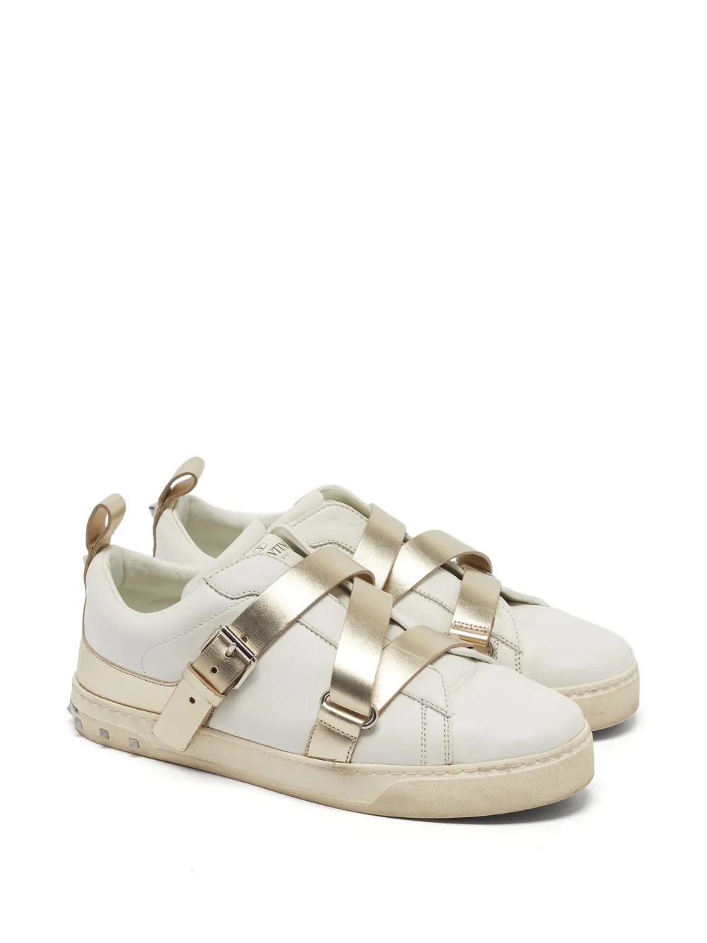 Valentino Garavani Pre-Owned V-Punk Sneakers mit Schnalle - Weiß
