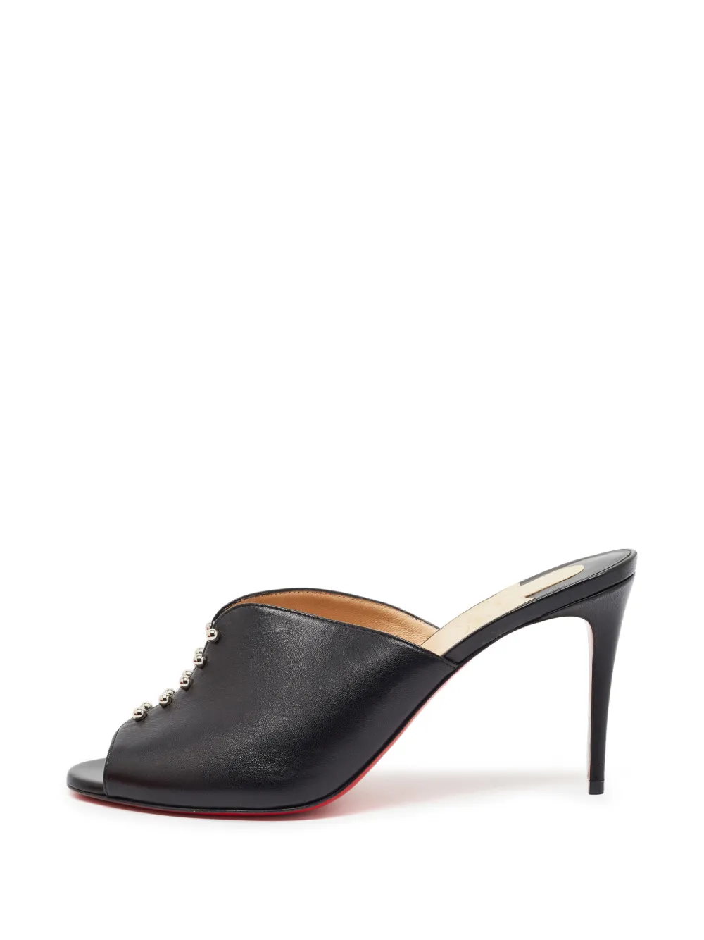 Christian Louboutin Pre-Owned studded leather sandals in Black