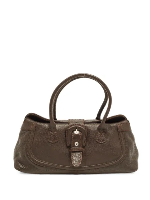 Tod's Vintage buckle leather satchel bag