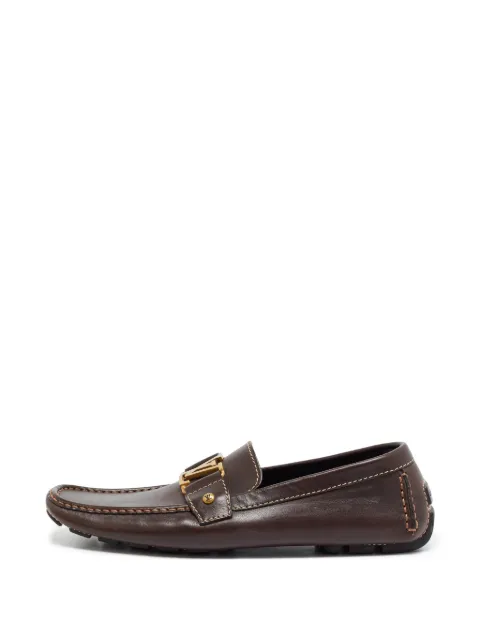 Louis Vuitton Pre-Owned Monte Carlo logo-plaque loafers