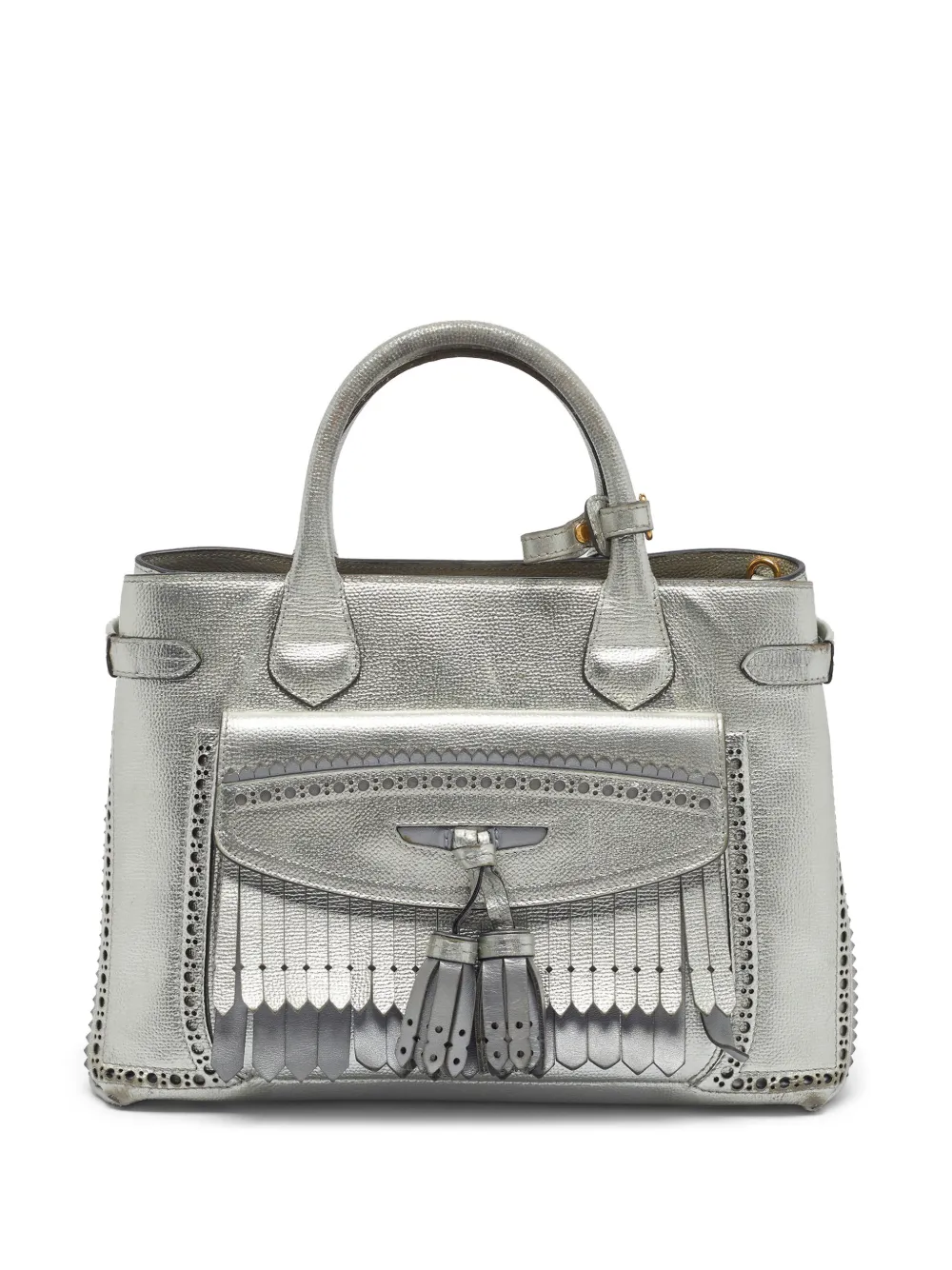 Burberry Pre-Owned sac à main Banner à franges - Argent Burberry Pre-Owned sac à main Banner à franges - Argent