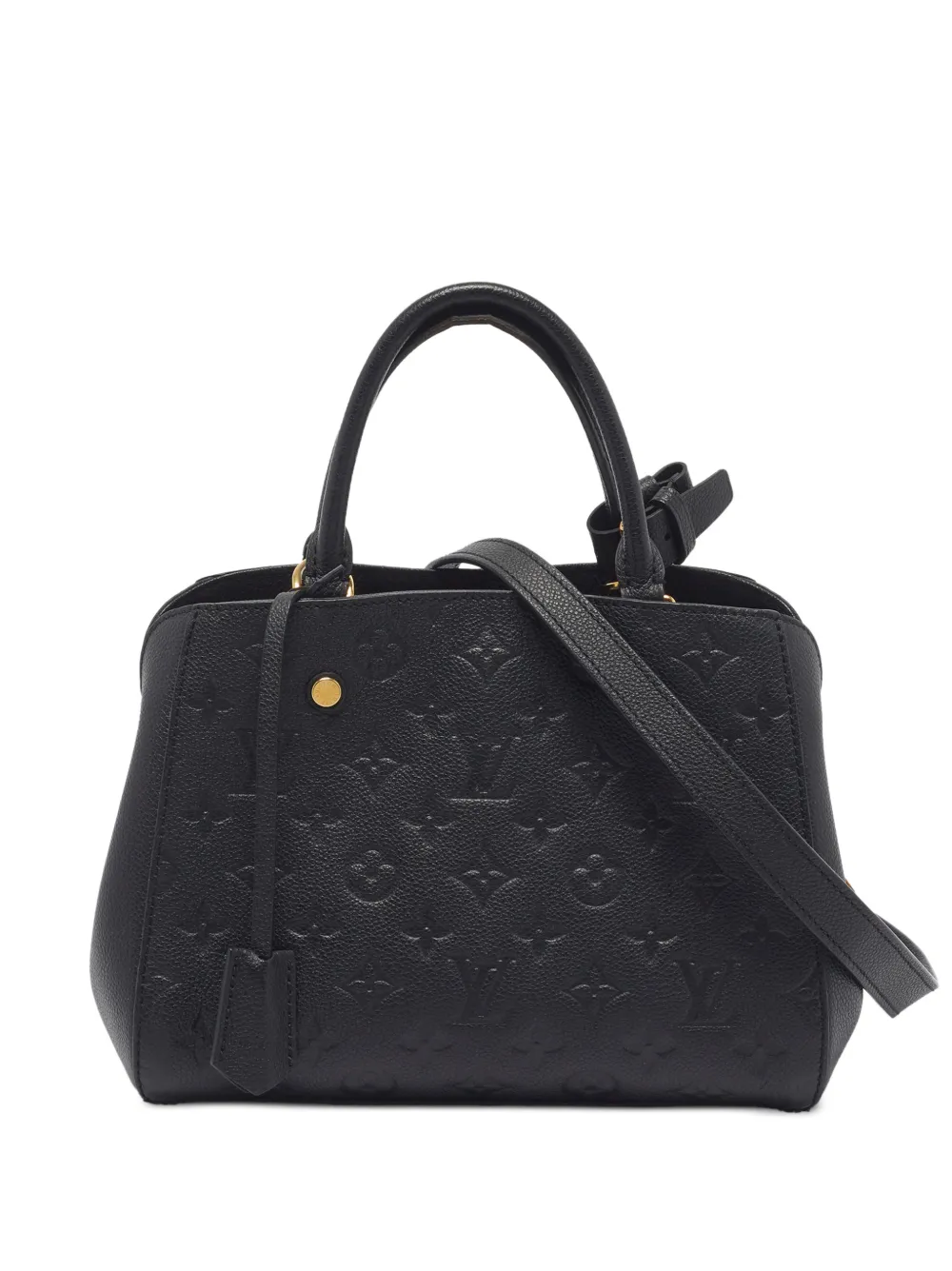 Louis Vuitton Pre-Owned 2015 Montaigne Monogram Empreinte satchel bag - Nero