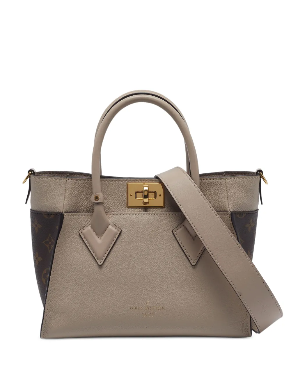 Louis Vuitton Pre-Owned Kleiner On My Side Tote Bag mit Monogramm - Nude
