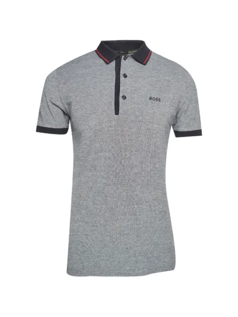 BOSS logo-embroidered polo shirt