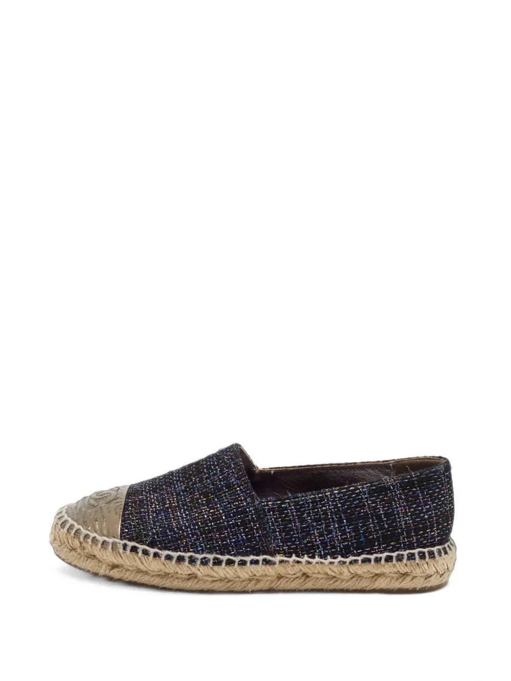 CHANEL Pre-Owned espadrilles en tweed - Noir