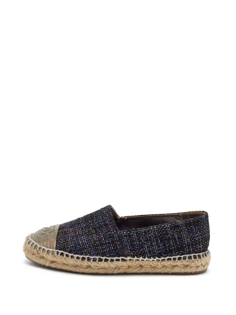 CHANEL Pre-Owned CC Tweed-Espadrilles - Schwarz