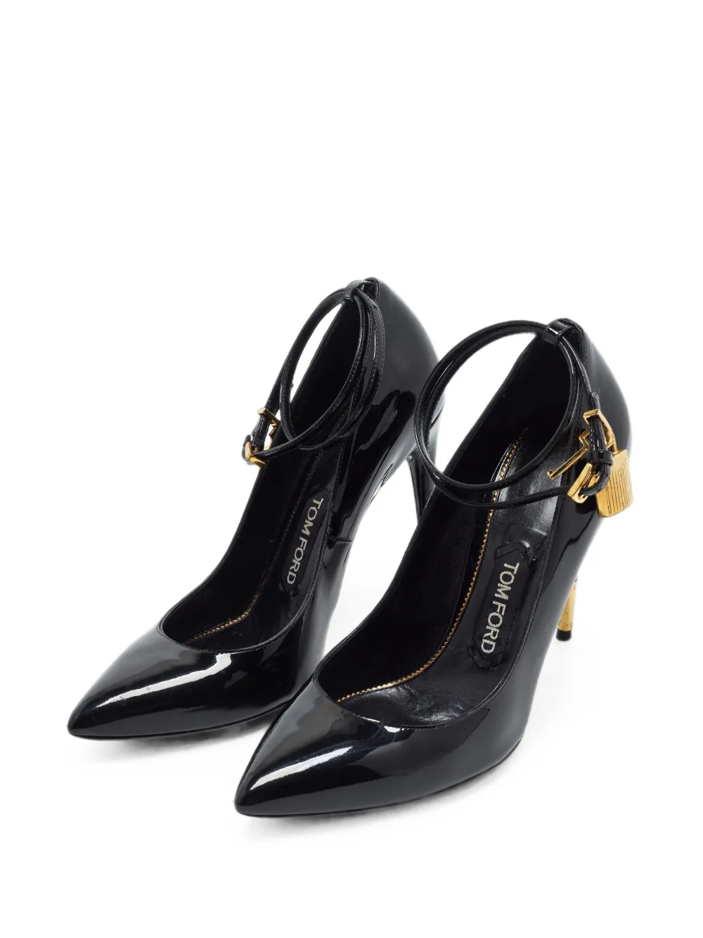 Tom Ford Vintage escarpins Padlock à bout pointu - Noir Tom Ford Vintage escarpins Padlock à bout pointu - Noir