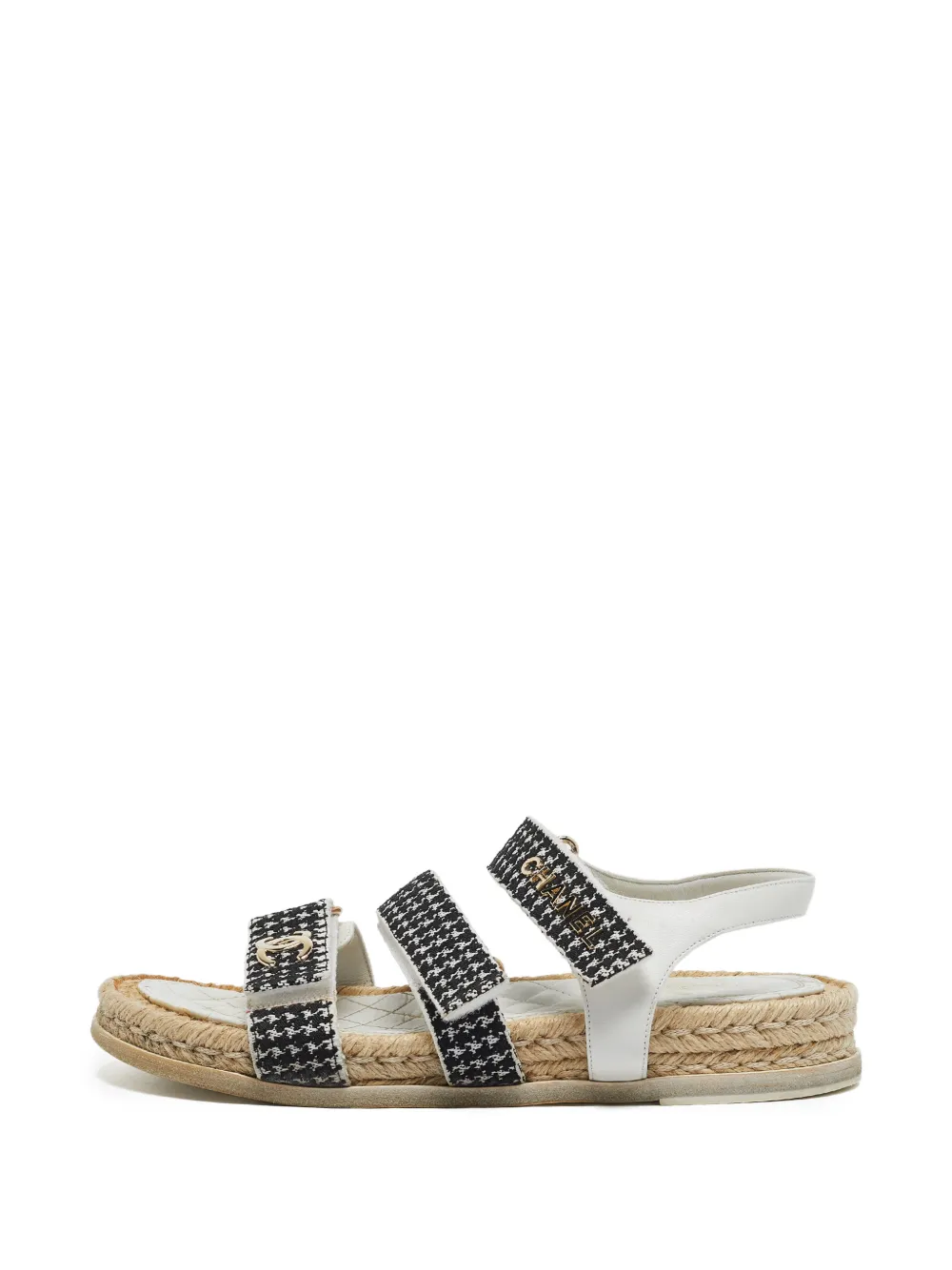 CHANEL Pre-Owned Dad Sandalen mit Klettverschluss - Weiß