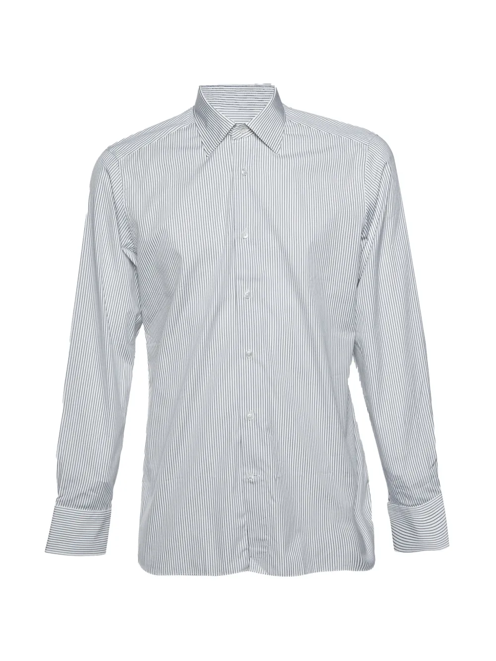 Ermenegildo Zegna Vintage chemise rayée à manches longues - Blanc Ermenegildo Zegna Vintage chemise rayée à manches longues - Blanc