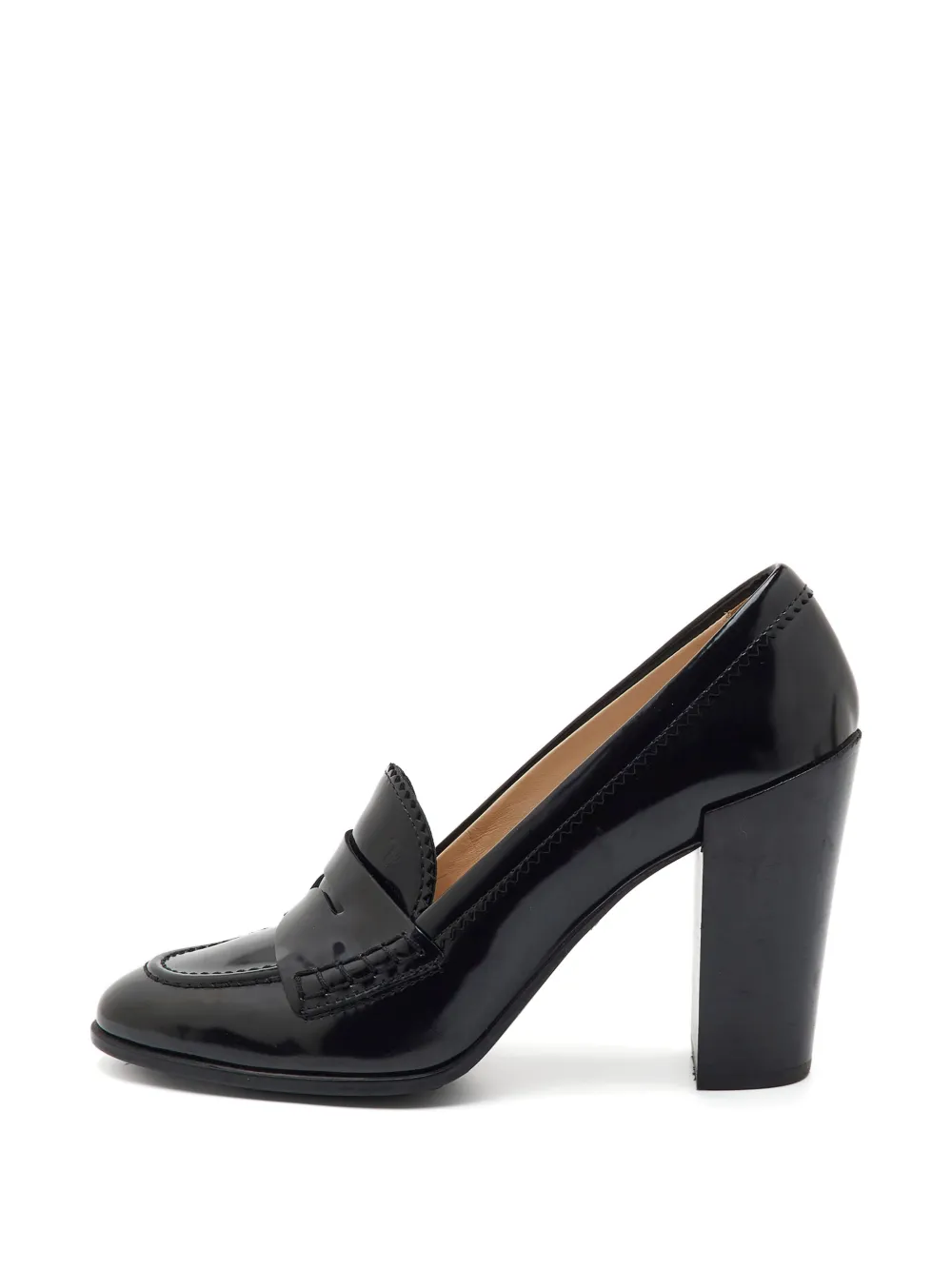 Tod's Vintage Loafer-Pumps mit Blockabsatz - Schwarz