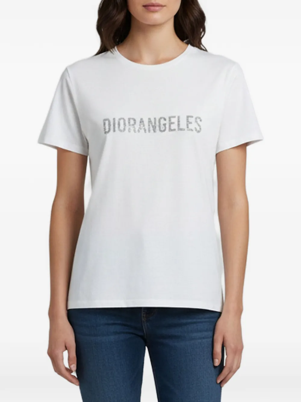 Christian Dior Pre-Owned Diorangeles T-Shirt mit Logo-Print - Weiß