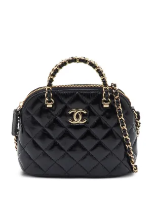 CHANEL Pre-Owned キルティング ハンドバッグ | ブラック | FARFETCH JP