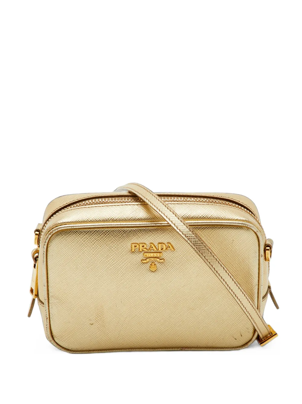 Prada Pre-Owned Saffiano Lux leather mini bag - Gold