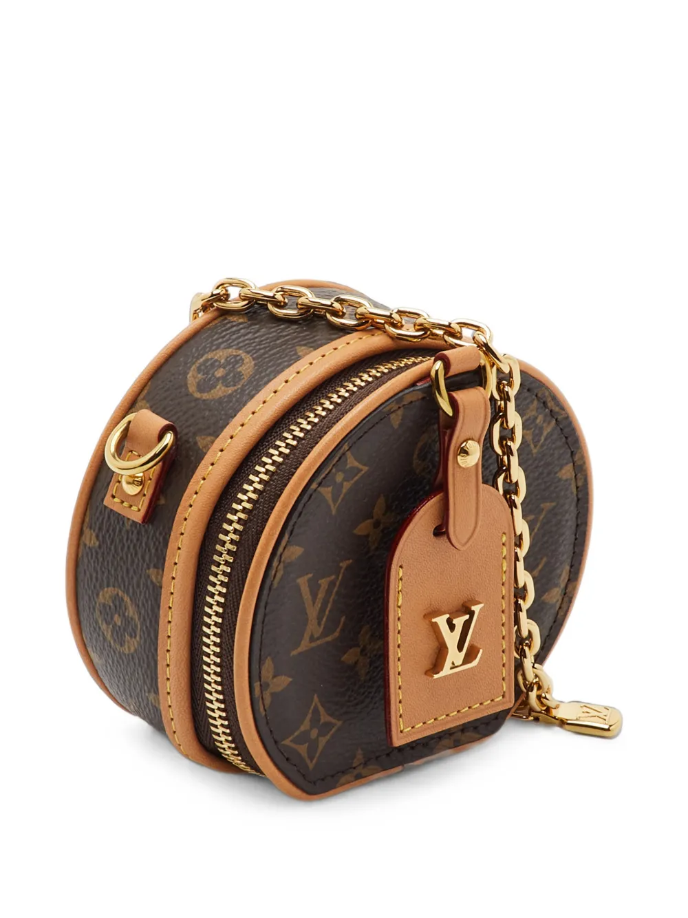 Louis Vuitton Pre-Owned 2019 mBoite Chapeau Necklace canvas mini-tas Bruin