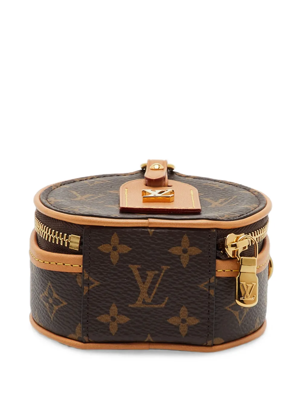 Louis Vuitton Pre-Owned 2019 mBoite Chapeau Necklace canvas mini-tas Bruin