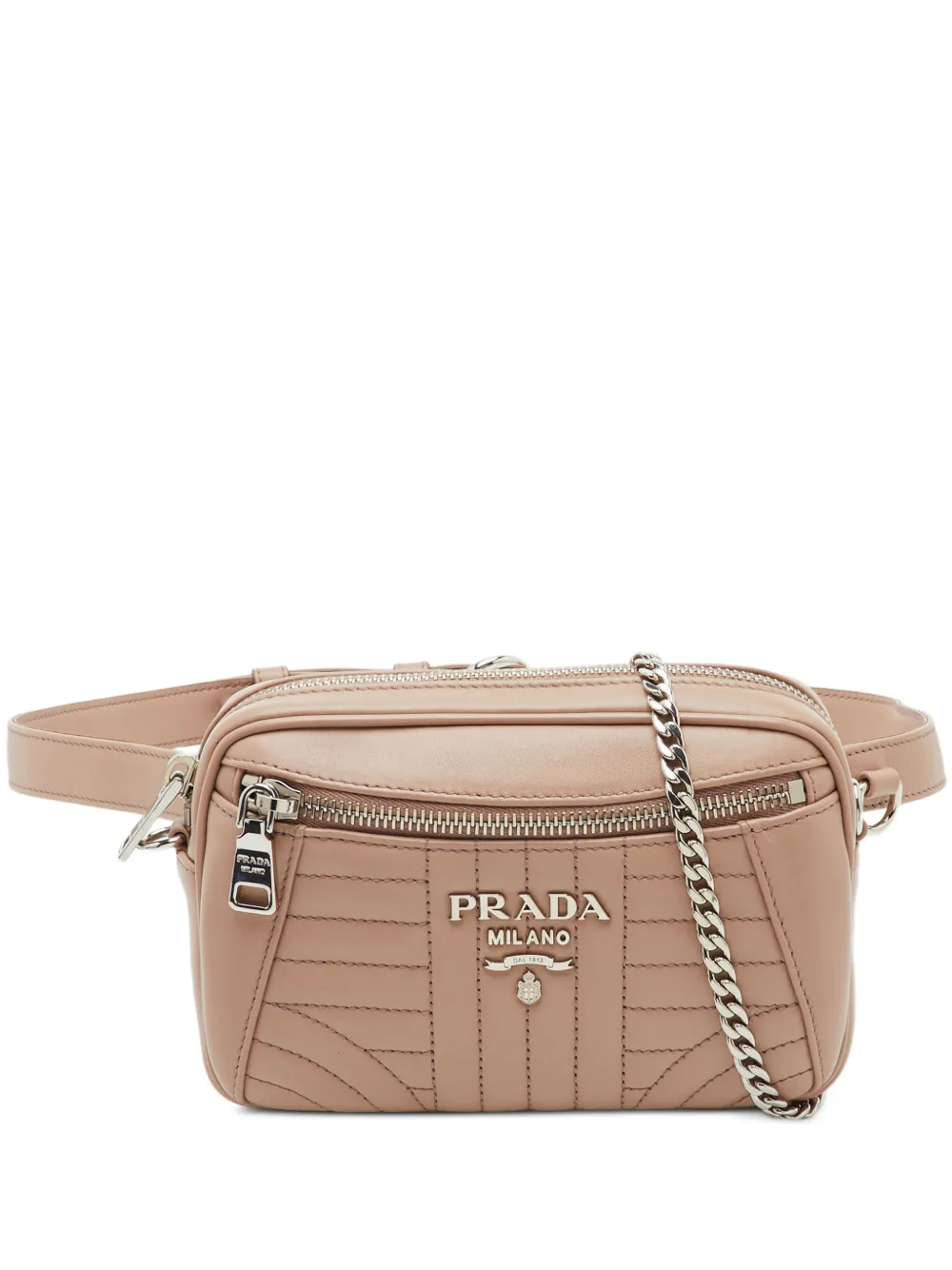 Prada Pre-Owned sac banane Diagramme à chaîne - Tons neutres
