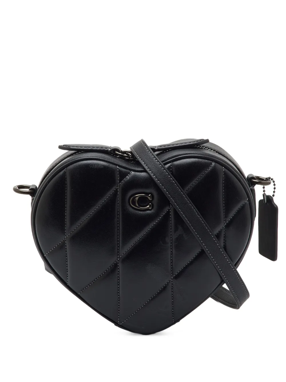Coach Vintage Heart quilted shoulder bag - Nero