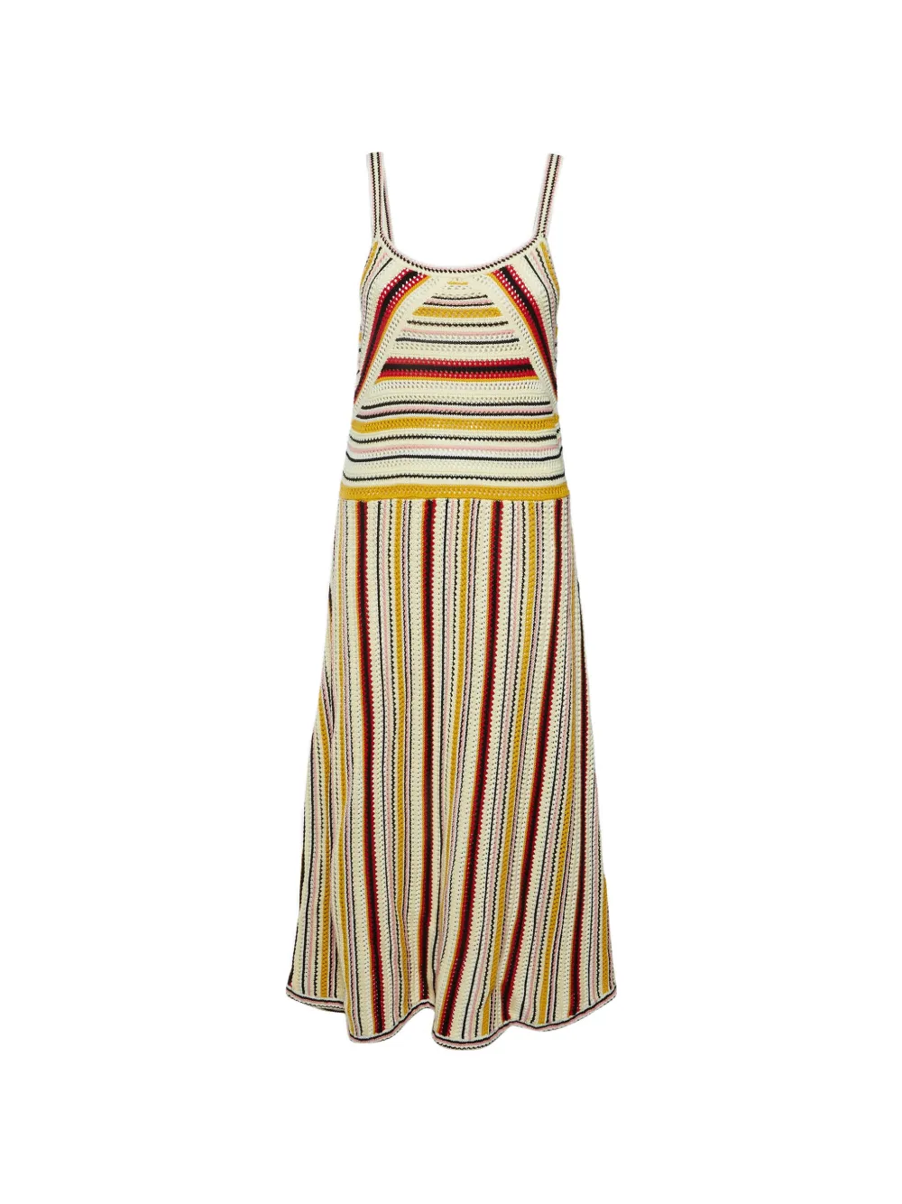 Pre-owned Zimmermann Vitali Crochet-knit Maxi Dress In Neutrals