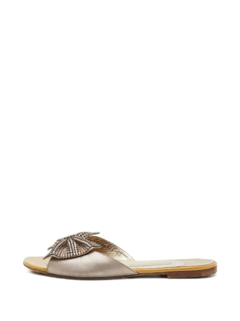 Gina bow crystal-embellished sandals