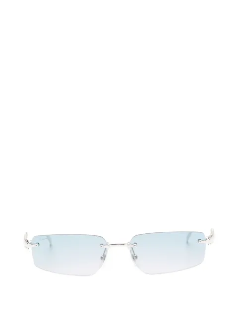 Cartier Eyewear Clash de Cartier rimless rectangle-frame sunglasses