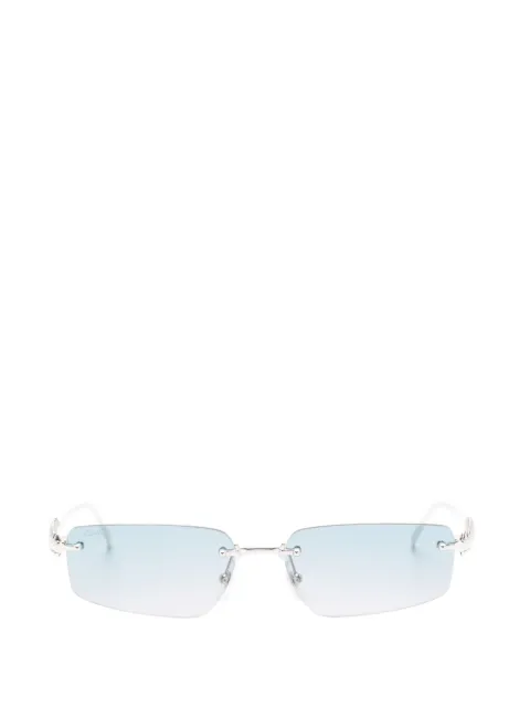 Cartier Eyewear Rahmenlose Clash de Cartier Sonnenbrille mit rechteckigem Gestell
