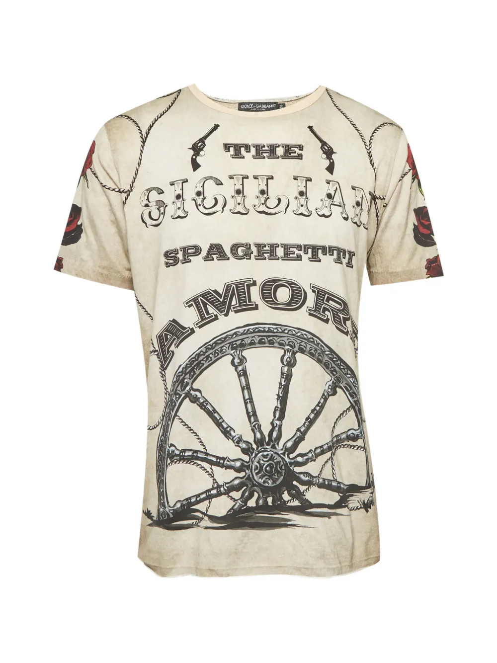 Dolce & Gabbana Pre-Owned The Sicilian T-Shirt mit grafischem Print - Nude