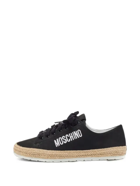 Moschino Pre-Owned nubuck leather espadrille sneakers