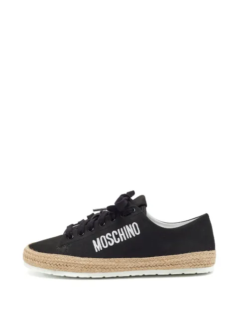 Moschino Pre-Owned nubuck leather espadrille sneakers