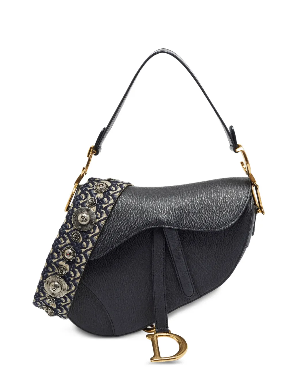 Christian Dior Pre-Owned 2018 pre-owned mittelgroße Saddle Schultertasche - Schwarz